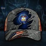 Utah State Flag Hat 3D Printed Patriotic U.S Flag Vintage Utah Hat Gift For Patriotic - Pfyshop.com