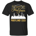Happy The New Year Maryland 2021 T-Shirt New Year Eve Special Gift For Men For Women