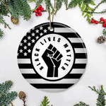 American Black Lives Matter Ornament Great Family Gifts Best Christmas Decor Stores - Pfyshop.com