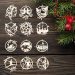 12 Days Of Christmas Ornaments Twelve Days Of Christmas Tree Decor Set Xmas Gift For Family - Pfyshop.com