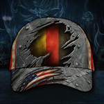 Germany Flag And American Flag 3D Hat Unisex Cap Old Dusty For German Easter Gift For Him - Pfyshop.com
