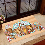 Gingerbread House Doormat Sweets House Christmas Door Mat For Holiday Decor Gift For Sister