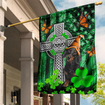 Dachshund Irish Celtic Cross Shamrock Flag Lucky Charm St Patrick's Day Banner Decoration - Pfyshop.com