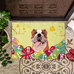 Bulldog Easter Doormat Cute Easter Decorative Doormat Gift For Family Bulldog Lovers - Pfyshop.com