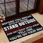 Electrician Before You Break Into My House Doormat Screwdriver Mat Cool Gift Ideas For Dad