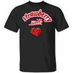 Pink Strawberry Milk Shirt Kawaii Strawberry Milk T-Shirt For Girls - Pfyshop.com