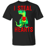 Valentine Day Shirt Dinosaur I Steal Heart Shirt Gift For Dinosaur Lover Adult