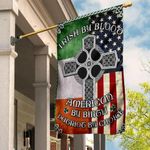 Irish By Blood American By Birth Patriot By Choice Flag The Irish Celtic Cross Flag Garden Decor