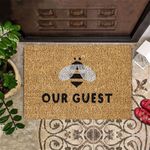 Be Our Guest Doormat Funny Welcome Mat Bee Doormat Indoor Outdoor