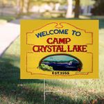 Welcome To Camp Crystal Lake Yard Sign Friday The 13Th Party Decoration Indoor And Outdoor