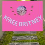 Free Britney Yard Sign Support Free Britney Movement Merchandise Free Act