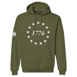 1776 Hoodie 13 Stars Betsy Ross US Flag 1776 Clothing