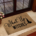 What Up Witches Halloween Doormat Funny Halloween Welcome Mat House Decor