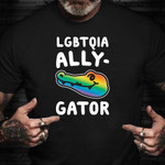 Ally Shirt LGBTQIA Ally Gator Cute Graphic LGBT Ally Shirt Gifts For Gay Best Friend