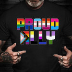 Ally Shirt Pride Ally Flag I Support LGBTQ Gift For Lesbian Girlfriend