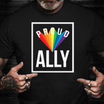 Ally Shirt Proud Ally Gay Pride Clothing LGBTQ Gifts For Gay Boyfriend