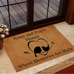 Nana And Pop's House Where Memories Are Made Doormat Cute Welcome Mats House Decor