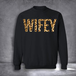 Wifey Sweatshirt Leopard Print Cool Sweatshirts Women Birthday Present Ideas For Wife