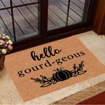 Hello Gourd Geous Doormat Pumpkin Fall Welcome Mat New Home Gifts