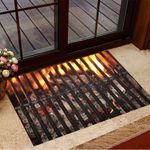 Grilling Next Your Hot Fire Doormat Decorative Door Mats New Home Gifts