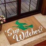 Sup Witches Doormat Halloween Doormat Halloween Decorations Indoor