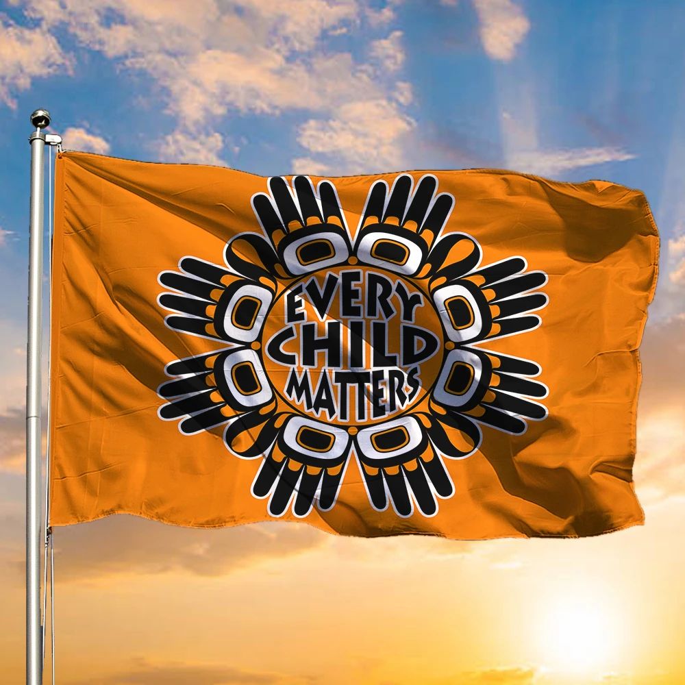 Every Child Matters Flag Orange Shirt Day Decor Children Support Outsdie Decorations