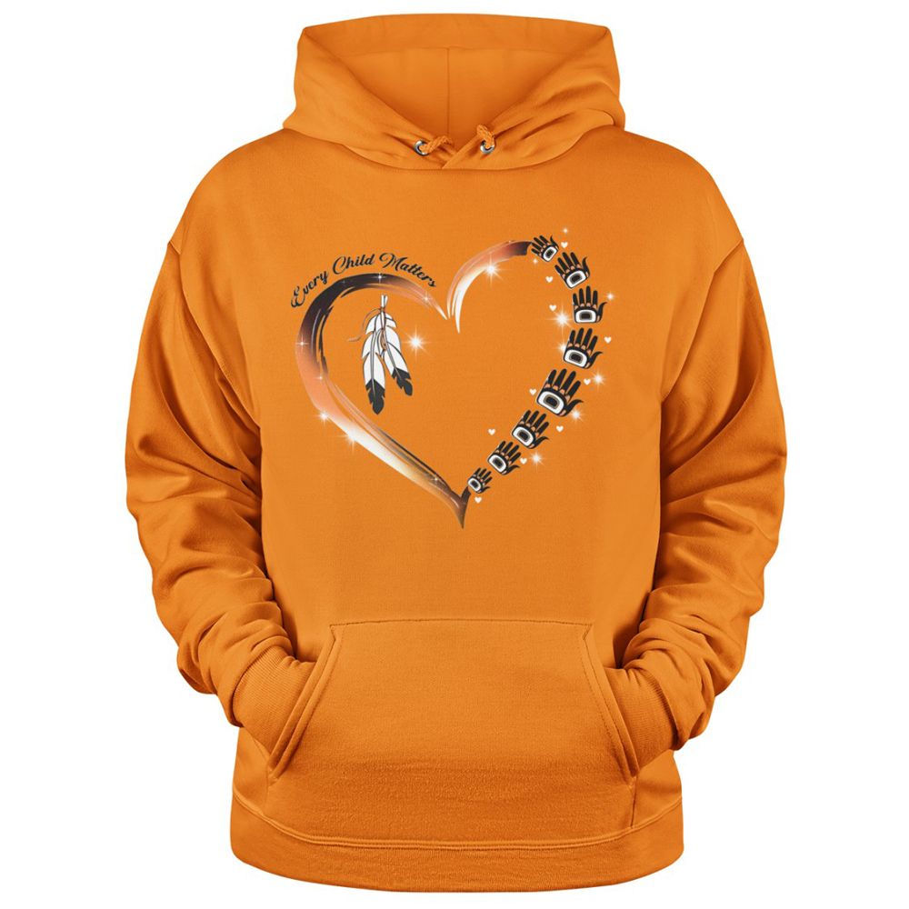 Every Child Matters Hoodie Orange Shirt Day Feather Logo Movement Honor September 30Th S