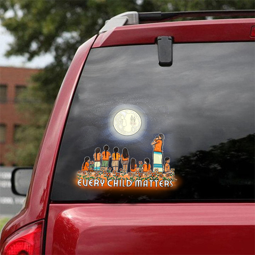 Every Child Matter Car Stickers Orange Shirt Day Canada Movement Merchandise