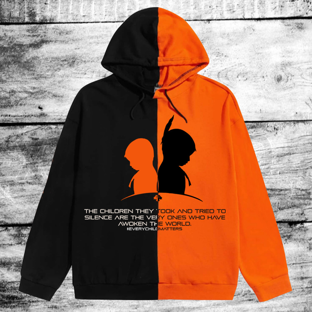 The Children They Took And Tried To Silence Hoodie Orange Shirt Day Every Child Matters Merch