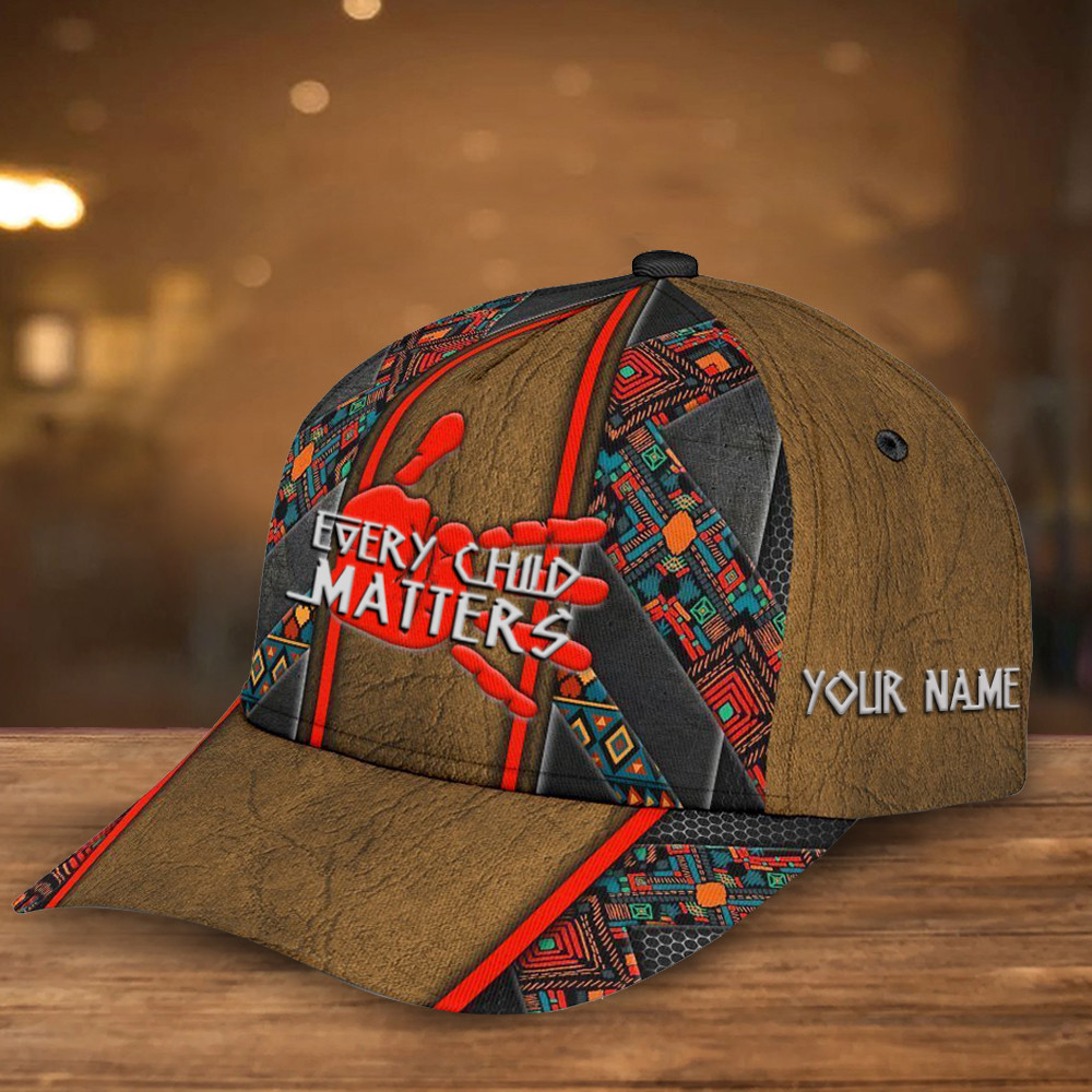 Personalized Every Child Matters Hat Native Pride Pattern Merchandise Cap