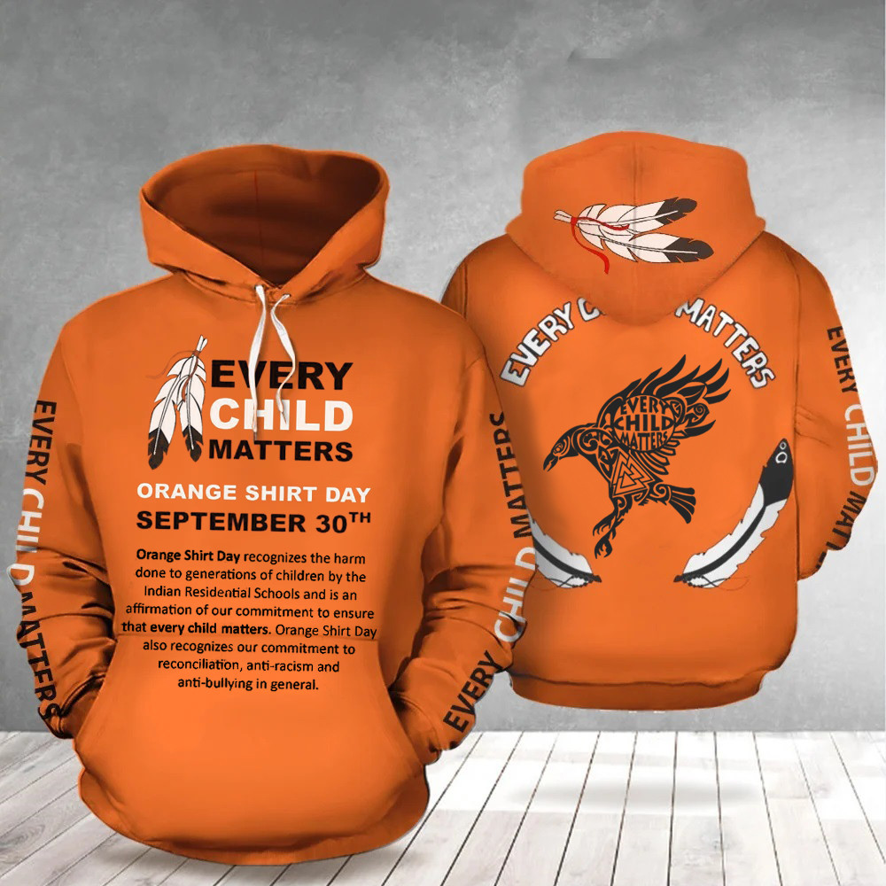 Raven Every Child Matters Hoodie Every Child Matters Orange Shirt Day September 30th Merch