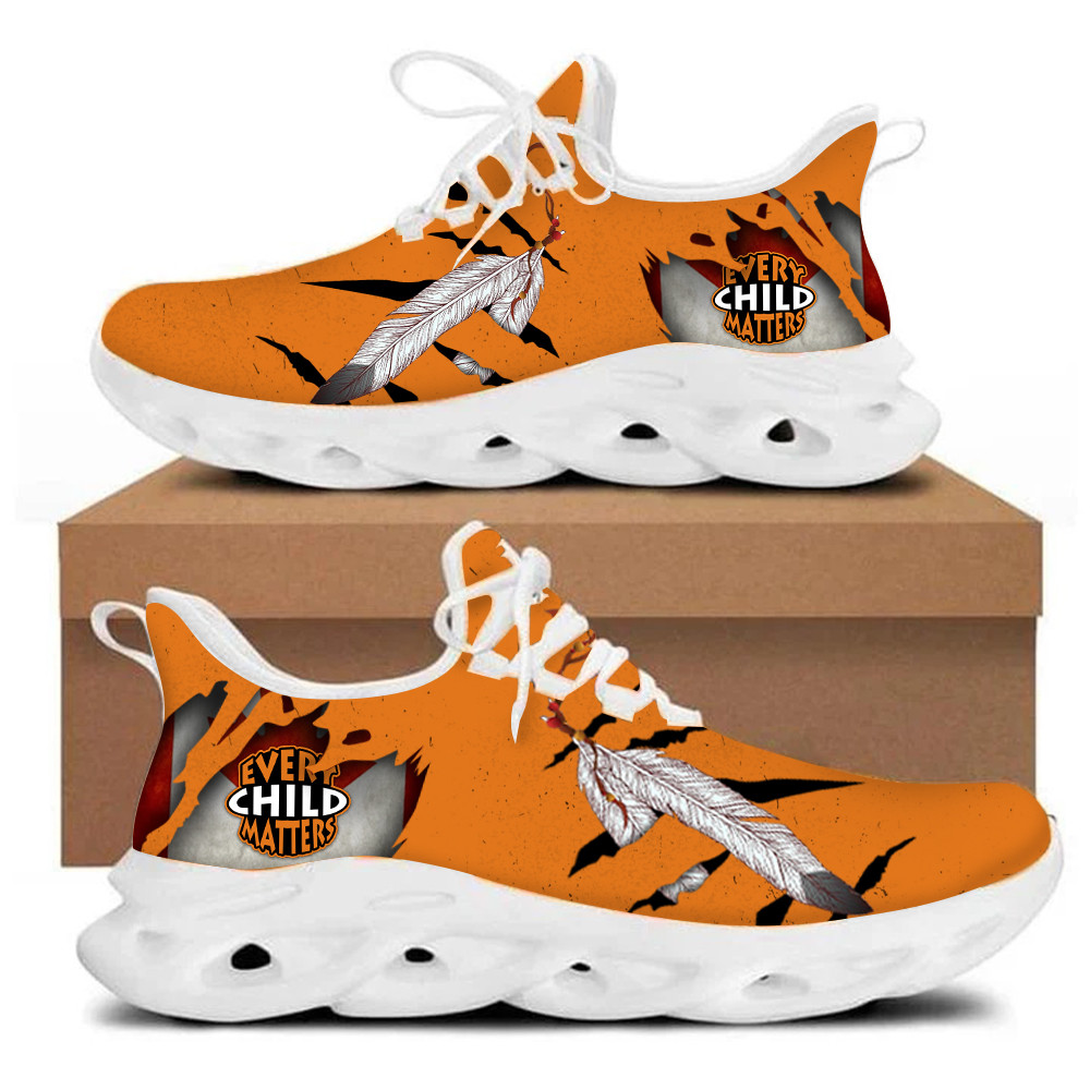 Feathers Every Child Matters Sneakers Shoes Canada Support Orange Day Movement Sneakers For Men
