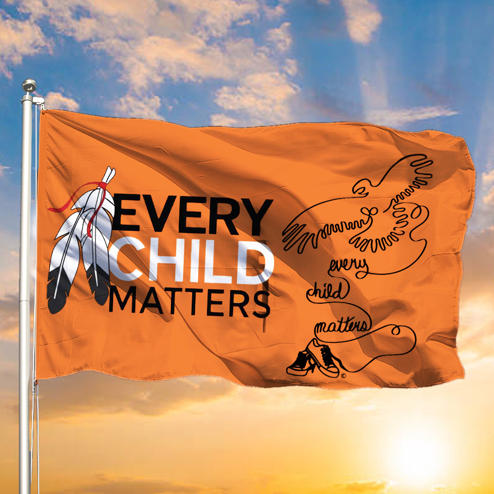 Every Child Matters Flag Canada Orange Day 2022 Sept 30th Awareness Merch