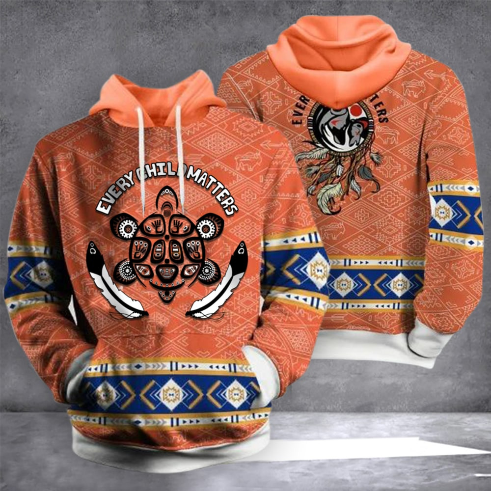 Turtle Every Child Matters Hoodie Wear Orange Indigenous Every Child Matters Clothing