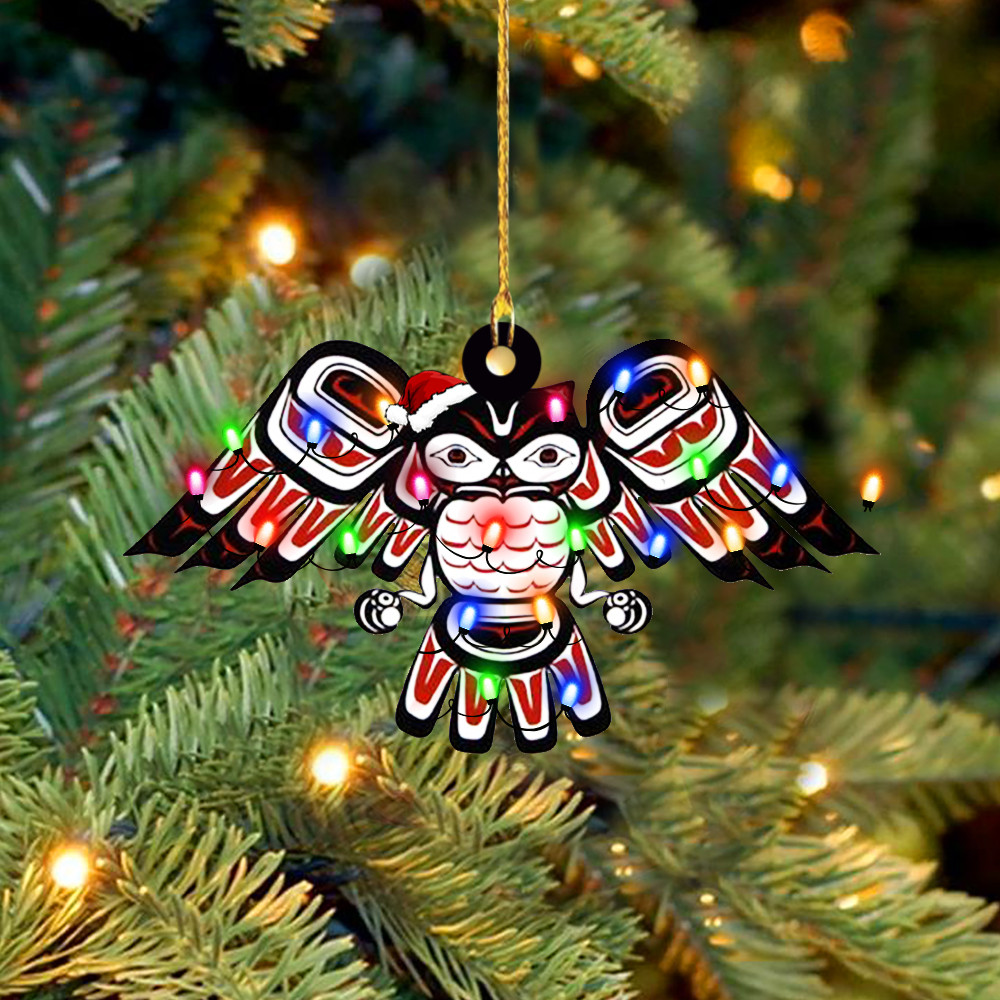 Owl Tattoo Spirit Ornament Owl Christmas Tree Ornament Decoration Gift