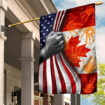 Every Child Matter Canada Flag Inside American Flag Honor Native Orange Day Indigenous