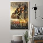 Dachshund Sometimes I Just Look Up Smile And Say I Know That Was You Poster Wall Art Prints