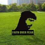 Fear Over Fear Jesus Yard Sign Christian Faith Jesus Sign For Yard Lawn Outdoor Decor