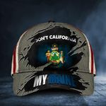 Don't California My Maine Cap Vintage American Flag Hat Patriotic Maine Maine Gift For Him