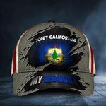 Don't California My Vermont Hat Vintage American Flag Cap Mens Unique Gift For Brothers
