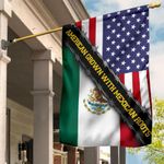 American Grown With Mexican Roots Flag Unique Patriotic American Mexican Home Decor Gift