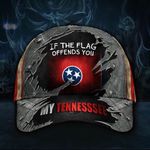 If The Flag Offends You My Tennessee Hat Vintage USA Flag Ball Cap Gift For Father In Law