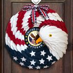 Department Of Veterans Affairs Eagle Wreath Patriotic Proud Veteran 4Th Of July Door Decor