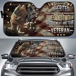 Soldier American Flag Auto Sun Shade Veterans Day 2021 Windshield Sun Shade For Car