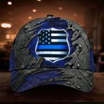 Thin Blue Line Badge Classic Cap Vintage Unique Support Police Law Enforcement Gift