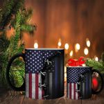 Thin Blue Line And U.S Flag Mug Old Retro 3D Print Great Mug Printing Near Me Bff Gift Ideas