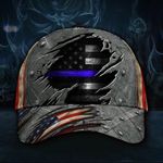 Thin Blue Line Hat 3D Print American Flag Vintage Hat Old Retro Support Our Law Enforcement
