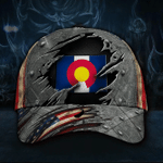 Colorado State Flag Hat Patriotic American Flag Baseball Cap Father's Day Gifts From Son
