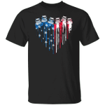 Trucker American Heart Shirt Patriotic Independence Day 4Th Of July Gift For Truck Driver