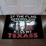 If The Flag Offends You Kiss My Texass Doormat Funny Door Rugs